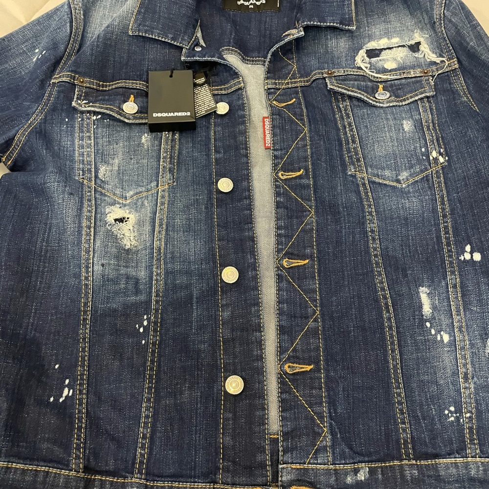 Dsquared2 Tidy Jean Jacket Size 56 / XL - Picture 8 of 11